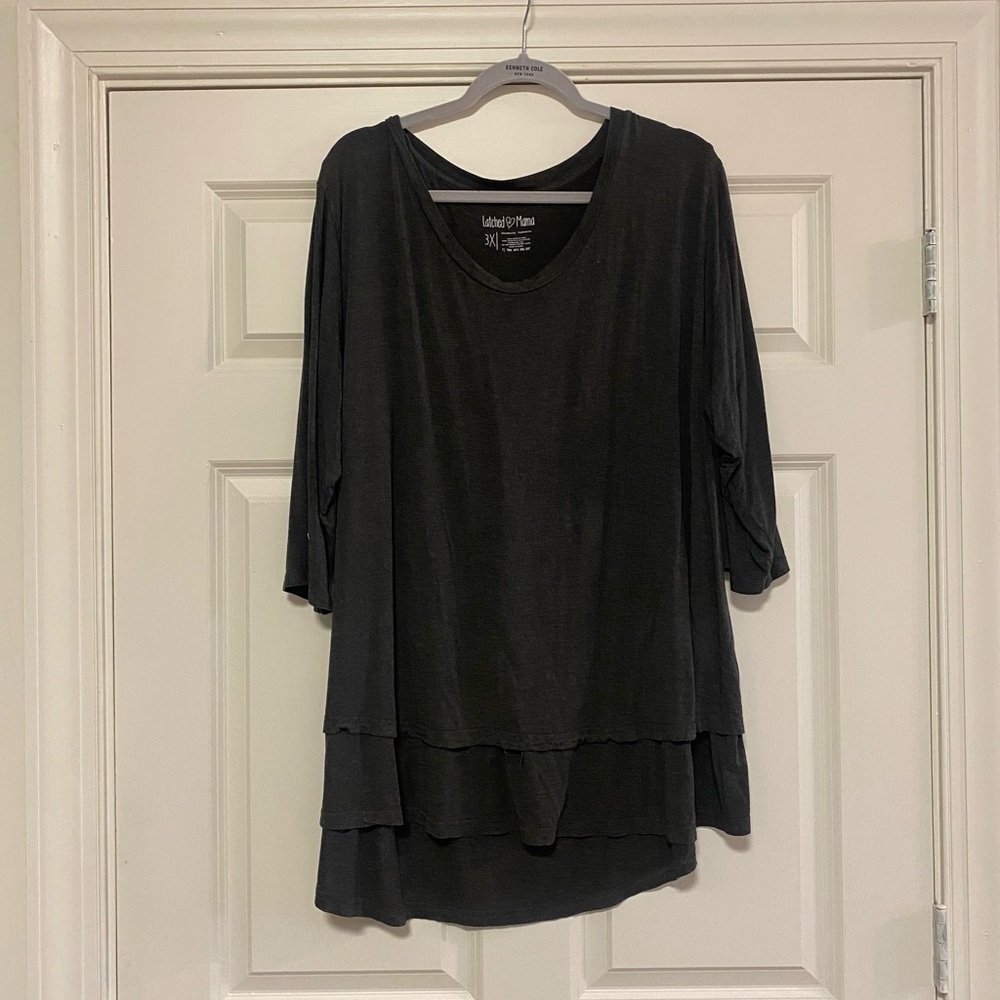 Plus size Latched Mama Top